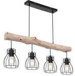 Globo Lighting H&auml;ngeleuchte , schwarz , Ma&szlig;e (cm): B: 13,6 H: 140