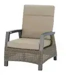 Siena Garden Lounge-Sessel Corido , grau , Ma&szlig;e (cm): B: 73 H: 103 T: 87.0