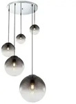 Globo Lighting Pendelleuchte , silber , Ma&szlig;e (cm): B: 65 H: 150 T: 65.0