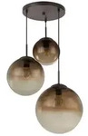 Globo Lighting Pendelleuchte , braun , Ma&szlig;e (cm): B: 51 H: 120 T: 51.0
