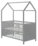 Roba Hausbett Matze , grau , Ma&szlig;e (cm): B: 75 H: 162,5