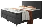 Boxbett , grau , Ma&szlig;e (cm): B: 180 H: 115