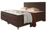 Boxbett , braun , Ma&szlig;e (cm): B: 180 H: 115
