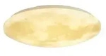 Trio LED-Deckenleuchte in Mondoptik `klein ́ , grau , Ma&szlig;e (cm): H: 10 &Oslash;: 40