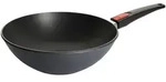 WOLL Guss-Wok- und R&uuml;hrpfanne Diamond Lite , schwarz , Aluminium-Guss , Ma&szlig;e...