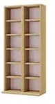 Standregal 2er-Set Milano , holzfarben , Ma&szlig;e (cm): B: 42 H: 91,8 T: 20.0