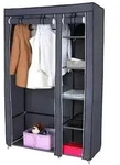 Kleiderschrank , grau , Ma&szlig;e (cm): B: 110 H: 175