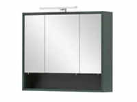 Spiegelschrank , grün , Maße (cm): B: 70 H: 64,2