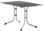 Sieger Boulevard Klapptisch , grau , Ma&szlig;e (cm): B: 120 H: 73