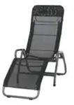 Siena Garden Relaxliege Bito , schwarz , Ma&szlig;e (cm): B: 72 H: 118
