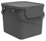 Rotho M&uuml;llsystem Albula , grau , Kunststoff , Ma&szlig;e (cm): B: 39,8 H: 35,8 T: 33.9