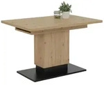 Esstisch ausziehbar , holzfarben , Ma&szlig;e (cm): B: 80 H: 76