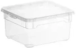 Rotho Aufbewahrungsbox CLEAR , transparent/klar , Kunststoff , Ma&szlig;e (cm): B: 16,5