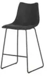 Tresenhocker MyToby , schwarz , Ma&szlig;e (cm): B: 49 H: 99 T: 50.0