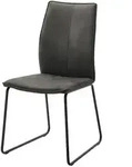 Polsterstuhl Capri , grau , Ma&szlig;e (cm): B: 46 H: 93 T: 57.0