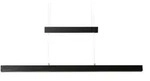 Trio LED-Pendelleuchte schwarz mit Up & Down Light , Ma&szlig;e (cm): B: 150 H:...
