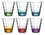 LEONARDO 6er-Gl&auml;serset 6er Set Optic , mehrfarbig , Glas , Ma&szlig;e (cm): B: 8,5...