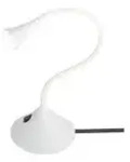 LED-Schreibtischleuchte mit Flexarm wei&szlig; , wei&szlig; , Ma&szlig;e (cm): B: 35,5 H:...