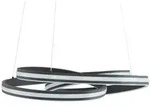 Trio LED-Pendelleuchte schwarz ́gedreht ́ , schwarz , Ma&szlig;e (cm): H: 150 &Oslash;: