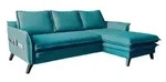 Miuform Ecksofa mit Schlaffunktion Charming Charlie , t&uuml;rkis/petrol , Ma&szlig;e...