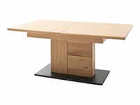 Woodford Säulentisch ausziehbar Alone , holzfarben , Maße (cm): B: 100 H: 77