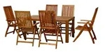 Siena Garden Dining-Gruppe 7-teilig Paleros , holzfarben