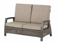 Siena Garden Lounge-Sofa 2-sitzig Corido , grau , Maße (cm): B: 146 H: 101 T: 83
