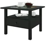 Couchtisch Lingis , schwarz , Ma&szlig;e (cm): B: 53,5 H: 42