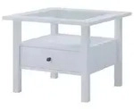Couchtisch Lingis , wei&szlig; , Ma&szlig;e (cm): B: 53,5 H: 42