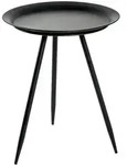 Beistelltisch Harsum , schwarz , Ma&szlig;e (cm): H: 47 &Oslash;: 38