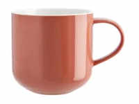 Henkelbecher Coppa Mug , rot , Porzellan , Maße (cm): H: 9,5 Ø: 9.2