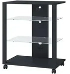 Regal Folas , schwarz , Ma&szlig;e (cm): B: 60 H: 70