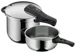 WMF Schnellkochtopf-Set Perfect , silber , Edelstahl &Oslash;: 22