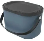 Rotho M&uuml;llsystem Albula , blau , Kunststoff , Ma&szlig;e (cm): B: 22,2 H: 17,2 T: 15.0