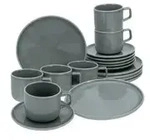 CreaTable Kaffeeservice Chef Collection , grau , Porzellan , Ma&szlig;e (cm): B: 27...