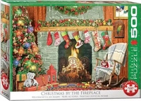 Eurographics Puzzle XXL Teile - Christmas by the Fireplace - 500 bis 999 Teile