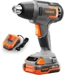 20V Akku Hei&szlig;luftpistole FX-E1HLP20 FUXTEC - mit 2Ah-Akku und 2,4A Ladeger&auml;t