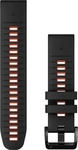 Garmin 010-13280-06, Garmin Quickfit 22 Mm Silicone Strap Schwarz,Grau Black / Flame