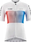 Cube 10079-XL, Cube Teamline Short Sleeve Jersey Wei&szlig; XL Frau White / Blue / Red