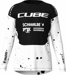 Cube 12688-Black / White-L, Cube Factory Racing Long Sleeve Enduro Jersey Wei&szlig; L