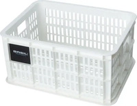 Basil 21114, Basil Crate Basket 17.5l Wei&szlig; Bright White