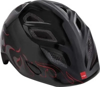 Met M3HELM90UNNF, Met Genio Junior Helmet Schwarz Kinder Black Flames