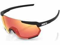 100percent 61037-100-43, 100percent Racetrap Mirror Sunglasses Schwarz Hiper Red
