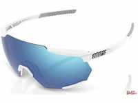100percent 61037-000-75, 100percent Racetrap Mirror Sunglasses Weiß Hiper Blue