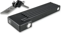 Acid 93350-One Size, Acid Rigid 80 Pure Folding Lock Silber Black