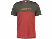 Scott 289415-7153-L, Scott Trail Flow Dri Short Sleeve Jersey Rot L Mann male