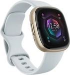 Fitbit FTB-FB521GLBM, Fitbit Sense 2 Smartwatch Durchsichtig Blue Mist / Soft Gold