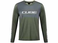 Cube 12296-M, Cube Vertex Tm Long Sleeve Enduro Jersey Grün M Mann male