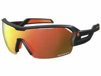 Scott 266006-BlackMatt/Orange-RedChromeA+Clear/CAT1, Scott Spur Sunglasses