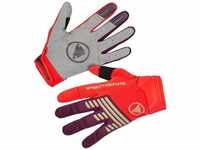 Endura R-E1168PO/5, Endura Singletrack Long Gloves Rot,Lila L Mann male